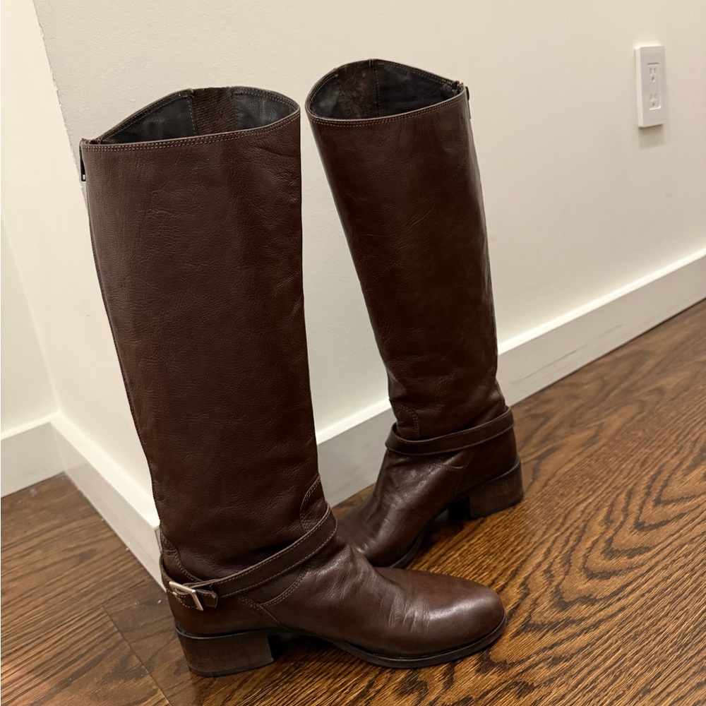 Brown Leather Riding Boots - Picture 4 of 8